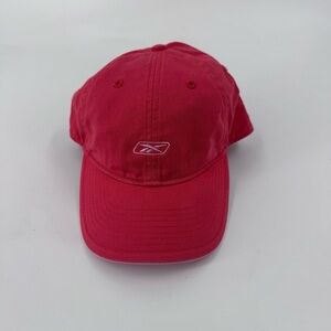 Reebok Red and Pink Baseball Cap with Embroidered Logo